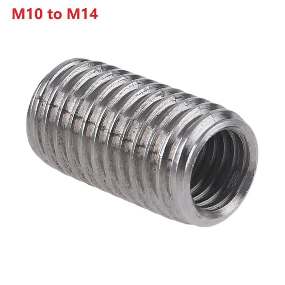 

1PCS Angle Adapter Converter Grinder Interface M10 / M14 Polisher Replacement Silver Stainless Thread 2.8cm Interface Converter