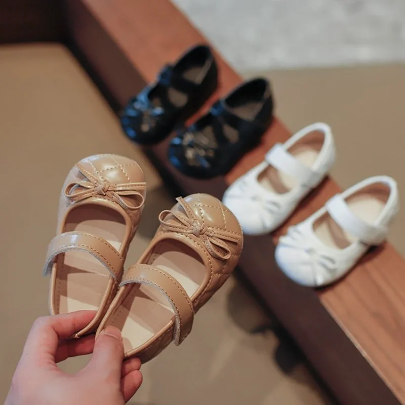 

Детские кожаные кроссовки для девочек, однотонные кроссовки в клетку, с бантом-бабочкой, размеры 21-30, G01093, обувь для начинающих ходить детей ...