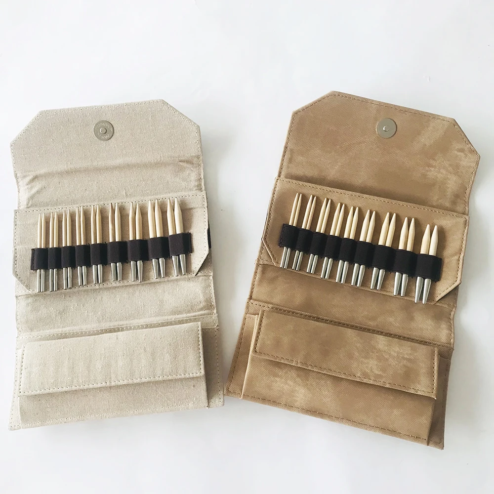 LYKKE Crafts Naturale 3 5 дюйма набор со сменными иглами загар джинсовая ткань бежевый холст