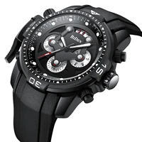 top business brand men watches fashion stainless steel quartz wristwatch black multifunction waterproof chronograph aaa clocks