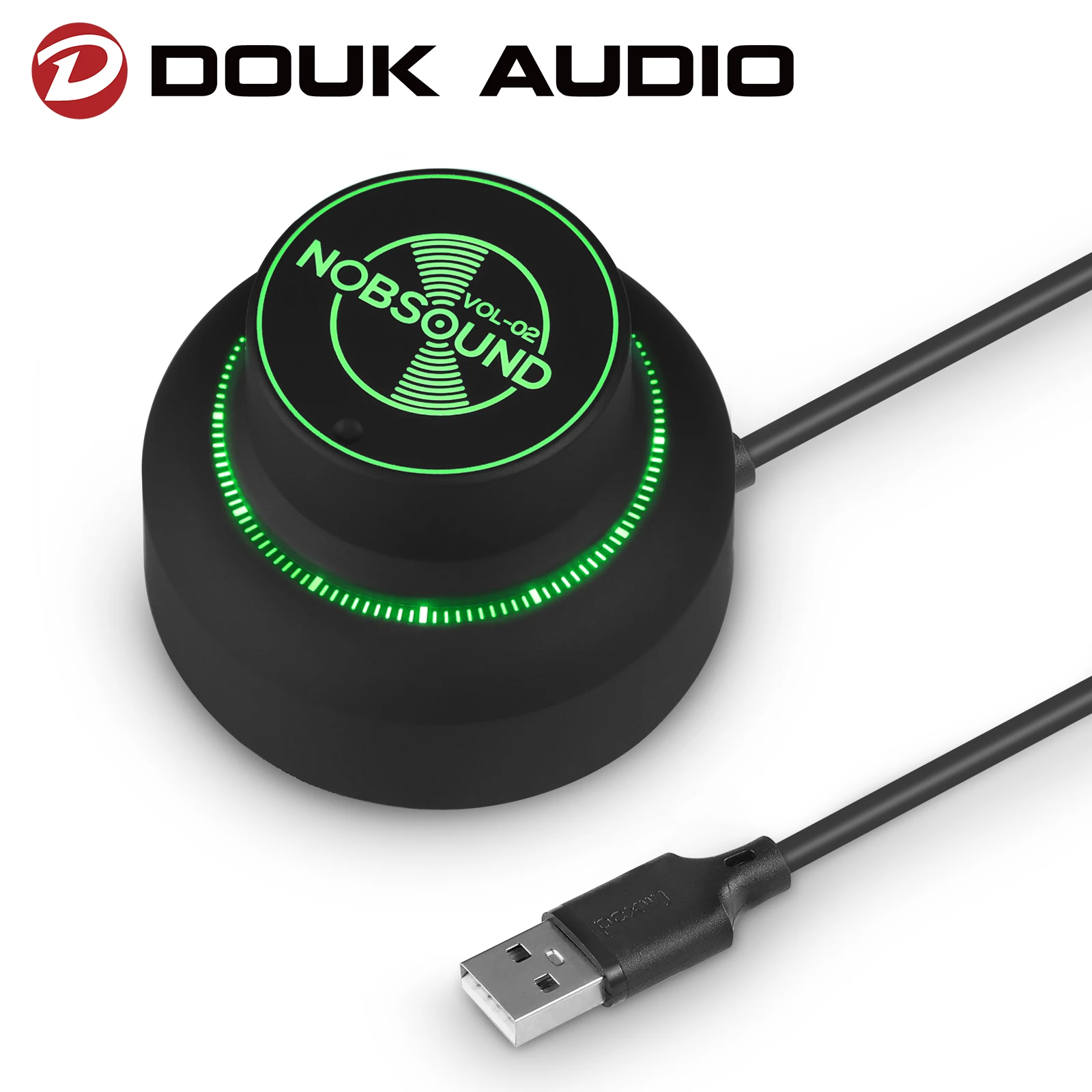 Douk Audio USB Volume Controller Computer Speaker Audio Multimedia Volume Remote Control Adjuster Win7/8/10/XP/Mac/Vista/Android