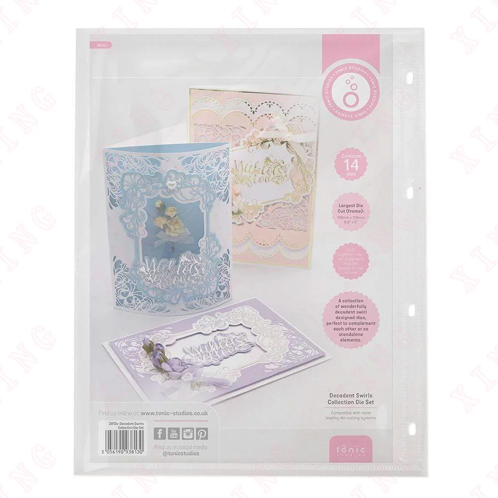 

New Diy Metal Cutting Dies Decadent Swirls Collection Mold 2023 Scrapbook Decoration Embossing Handmade Craft Album Card Cut Die