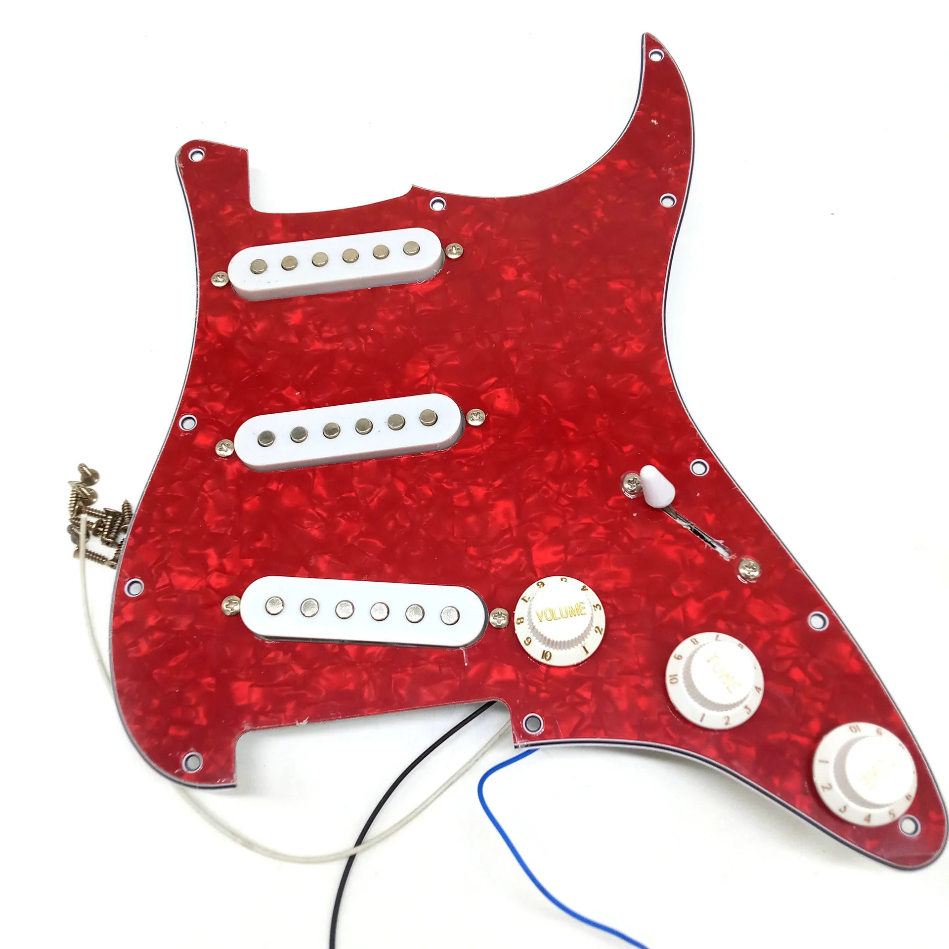 

Hot sale ST three-layer guitar pickguard with pickup circuit assembly