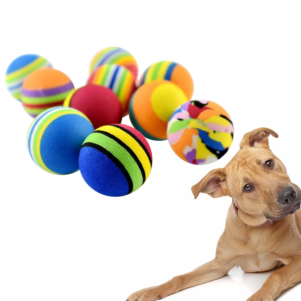 

10Pc Chewing Balls Colorful Portative Small Chewing for Pets