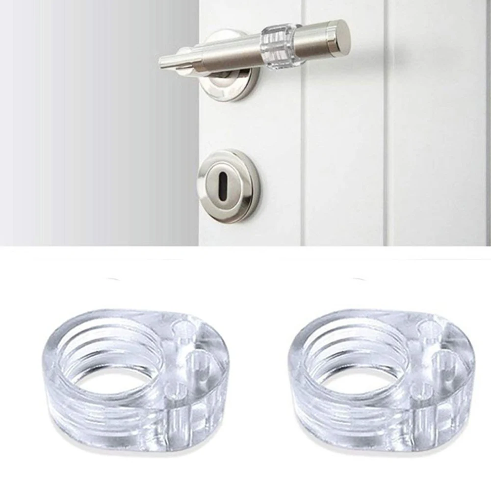 

1pc Door Stopper Transparent Silica Gel Door Handle Buffer Wall Protection Doorknob Bumper Walls Furniture Protective
