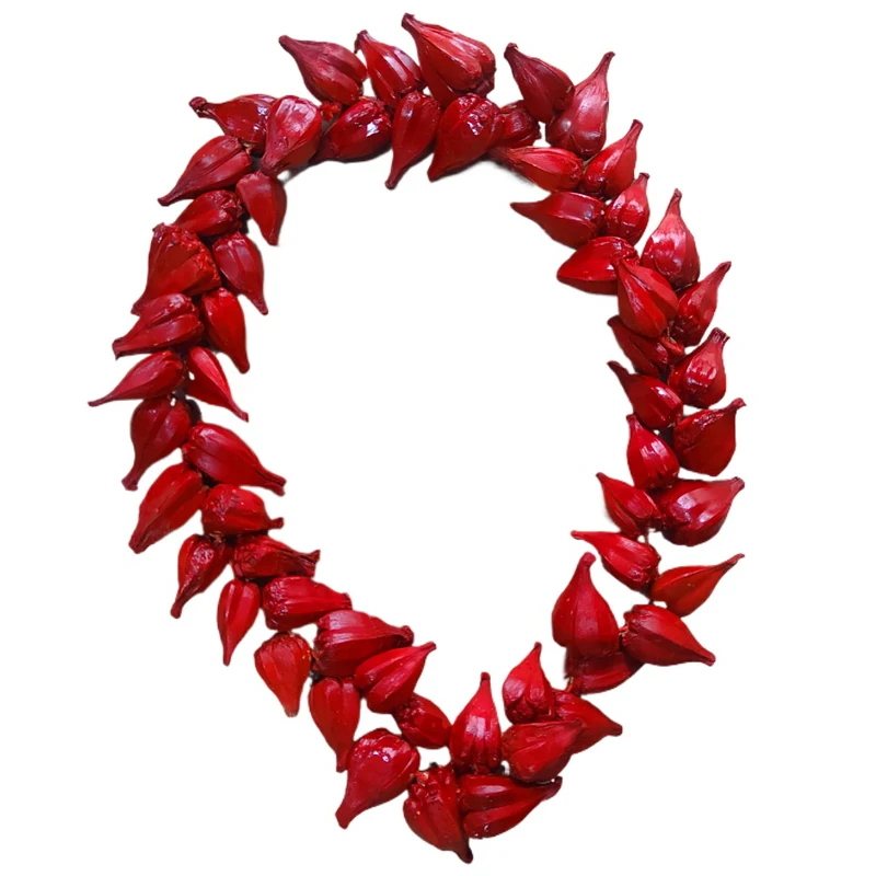 Традиционное ожерелье из натуральной красной волны самоанское официальное