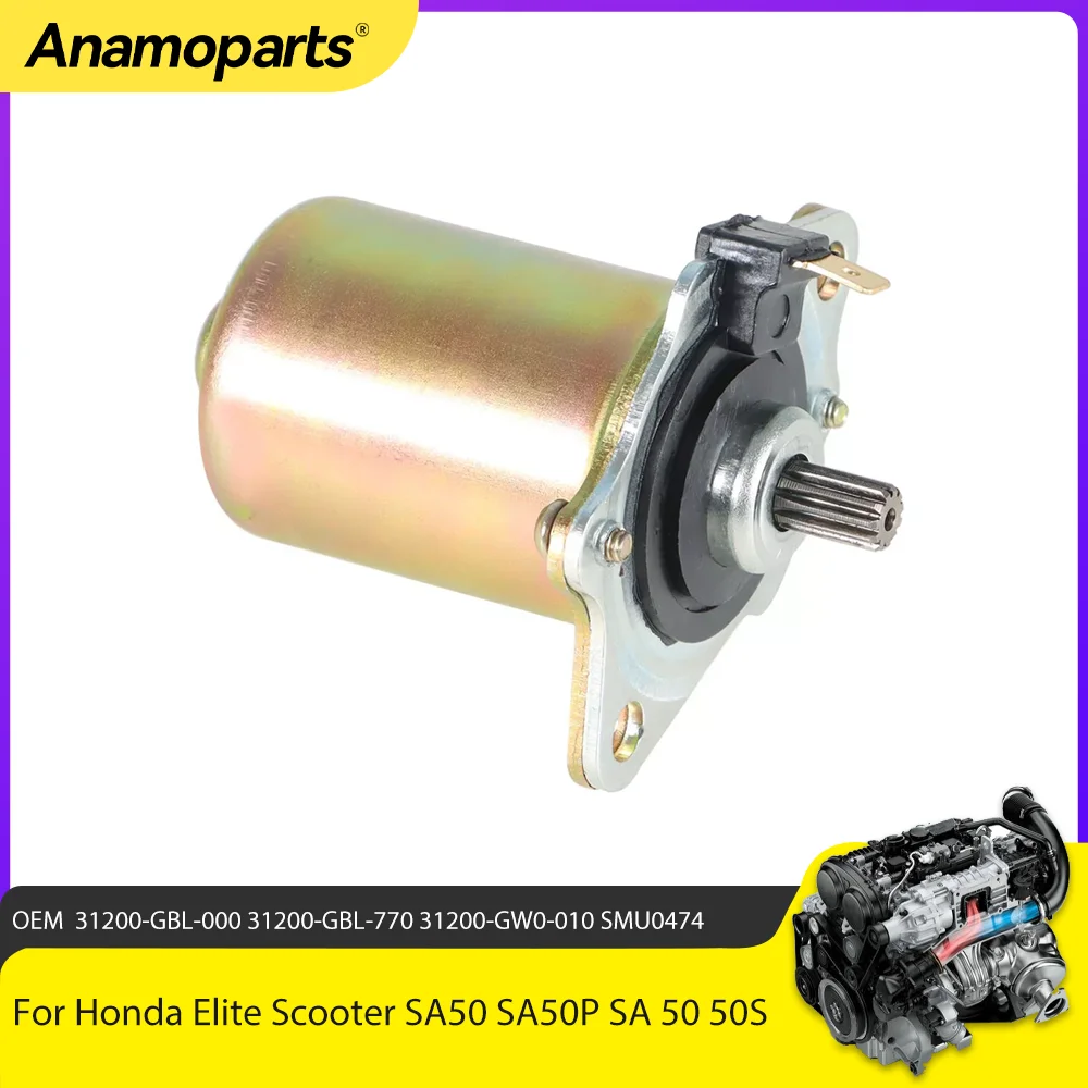 Запчасти для мотоциклов стартер электрический Honda SA50 SA50P SFX SXR 50 SJ SH SGX NH SZX NTS Bali