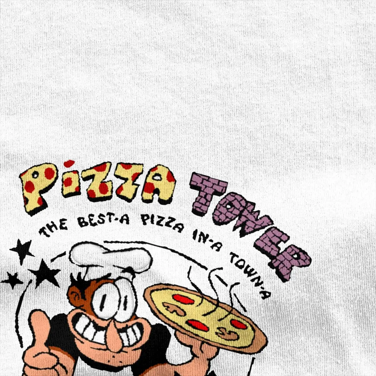 Pizza Tower Games Shirt Stuff for Men Women Cotton Humorous O Collar chef and pizza T-Shirts Short Sleeve Tops Christmas Present images - 6