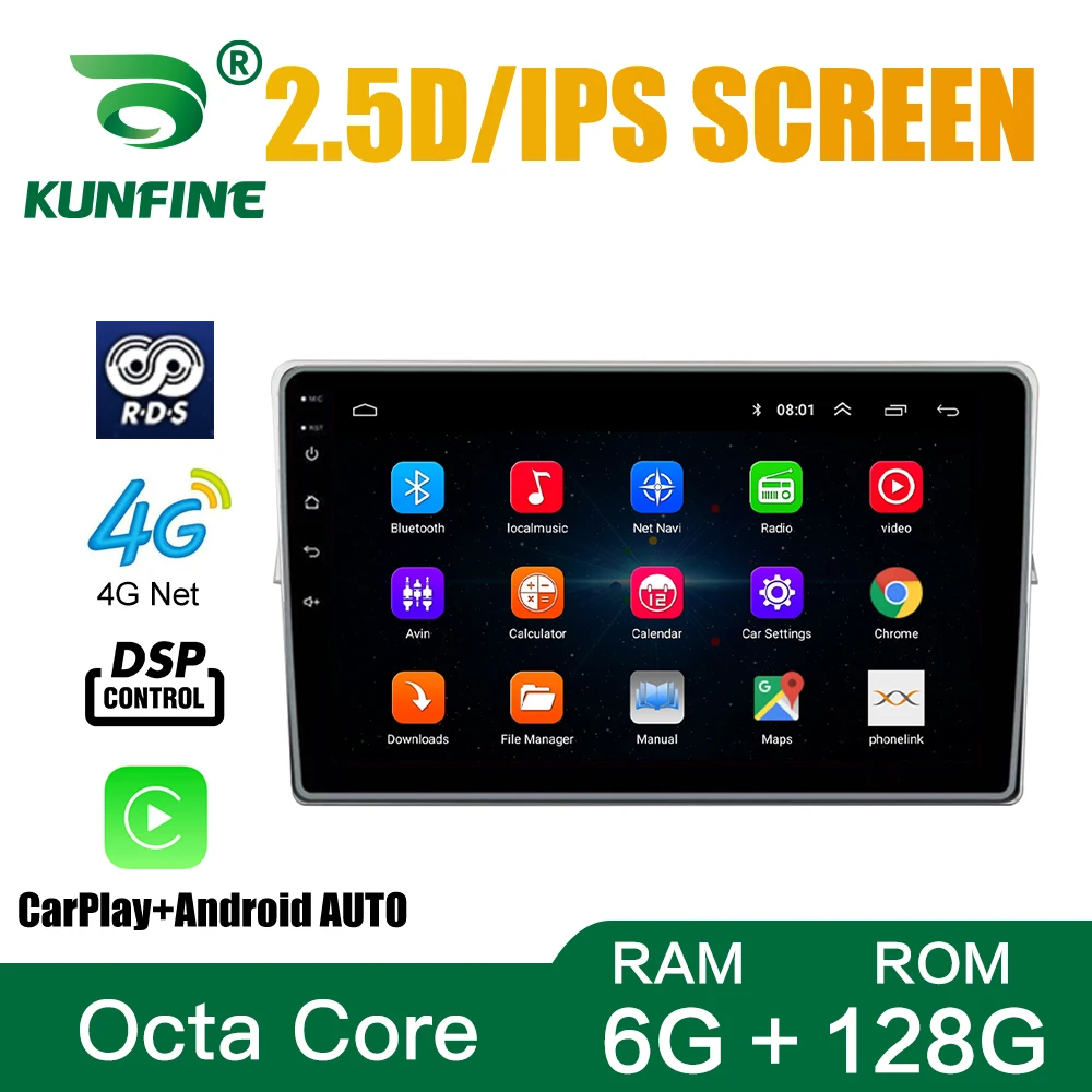 Автомобильный радиоприемник для TOYOTA VERSO 2009-2018 Восьмиядерный Android автомобильный DVD