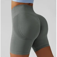seamless women shorts sports yoga shorts high waist hips push up gym sport running shorts fitness workout butt lifting shorts