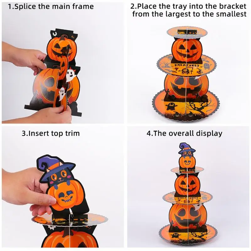 Tiered Cake Stand Cupcake Display Tier With Multiple Layers Multipurpose Serving Tray