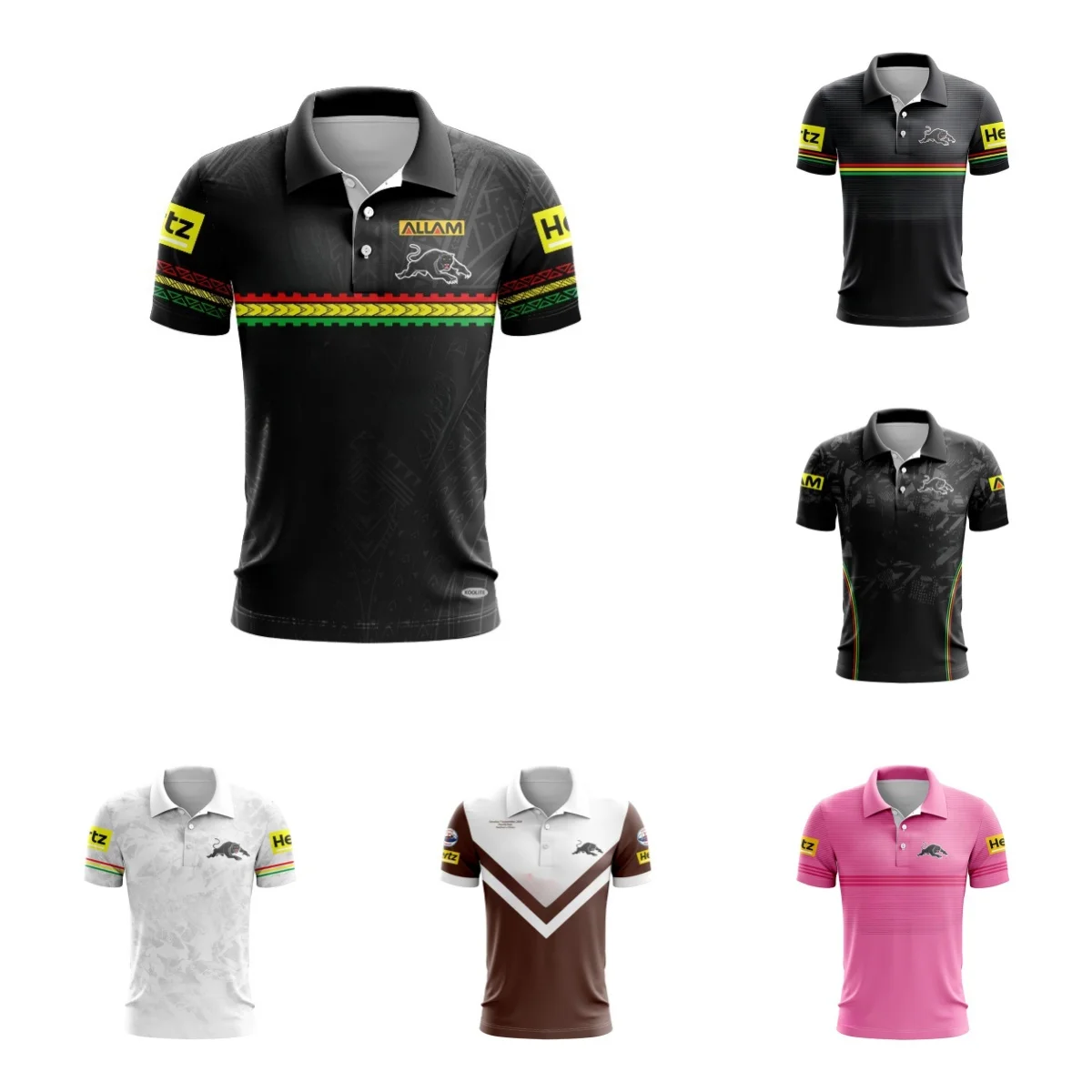 МУЖСКАЯ ФУТБОЛКА POLO PENRITH PANTHERS ALTERNATE RUGBY 2024
