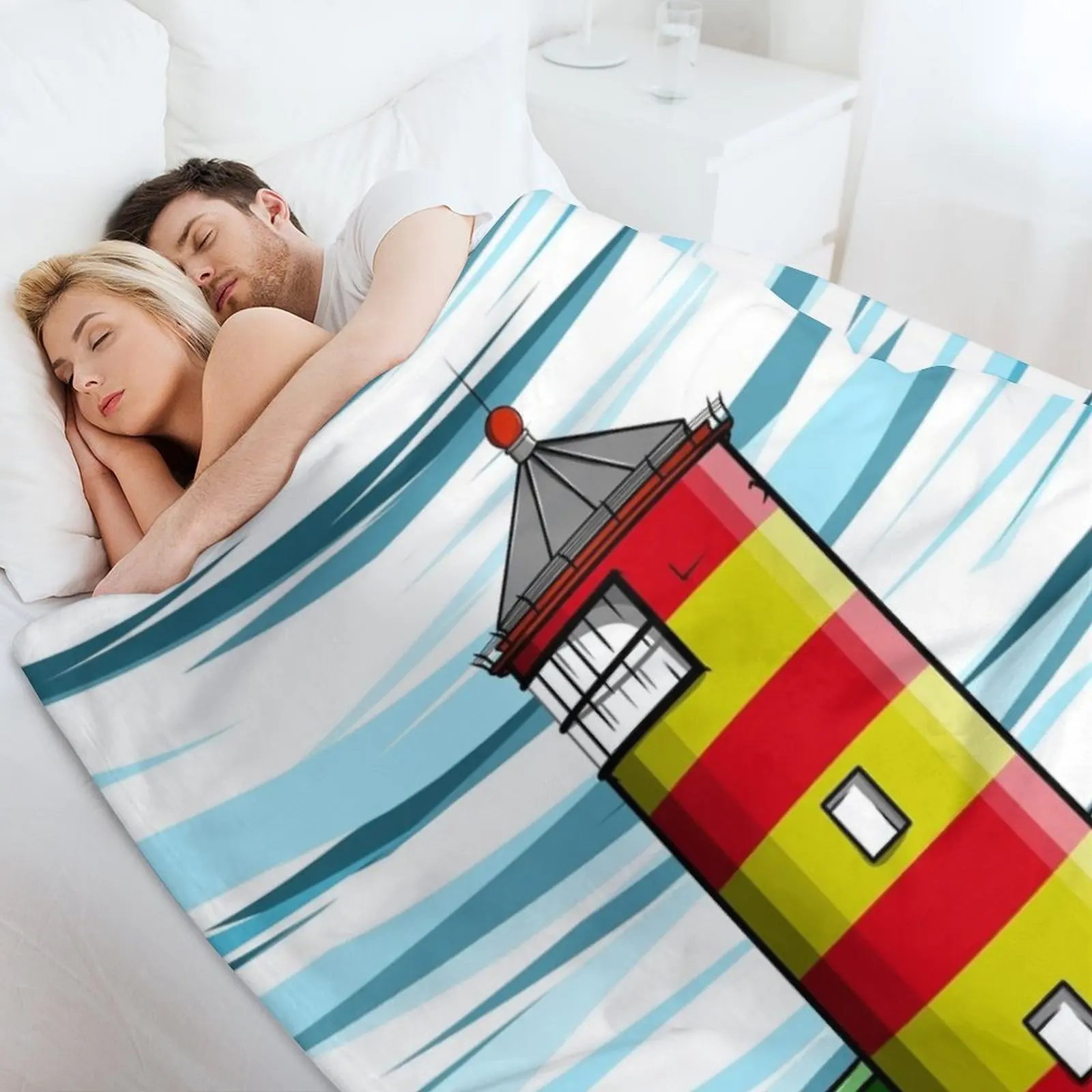 Pilsum Lighthouse Pilsumer Leuchtturm Германия Пледы и мягкие плед для кровати