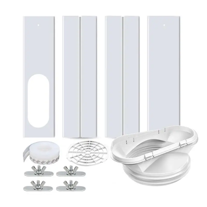 

Портативный комплект уплотнений для окон кондиционера, выдвижная перегородка, вытяжной выхлопной шланг, комплект 2 в 1, соединительная конструкция, совместимая с 5,0