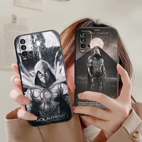 marvel moon knight phone case for xiaomi redmi 9 9t 9at 9a 9c note 9 pro max 5g 9t 9s 10s 10 pro max 10t 5g silicone cover soft
