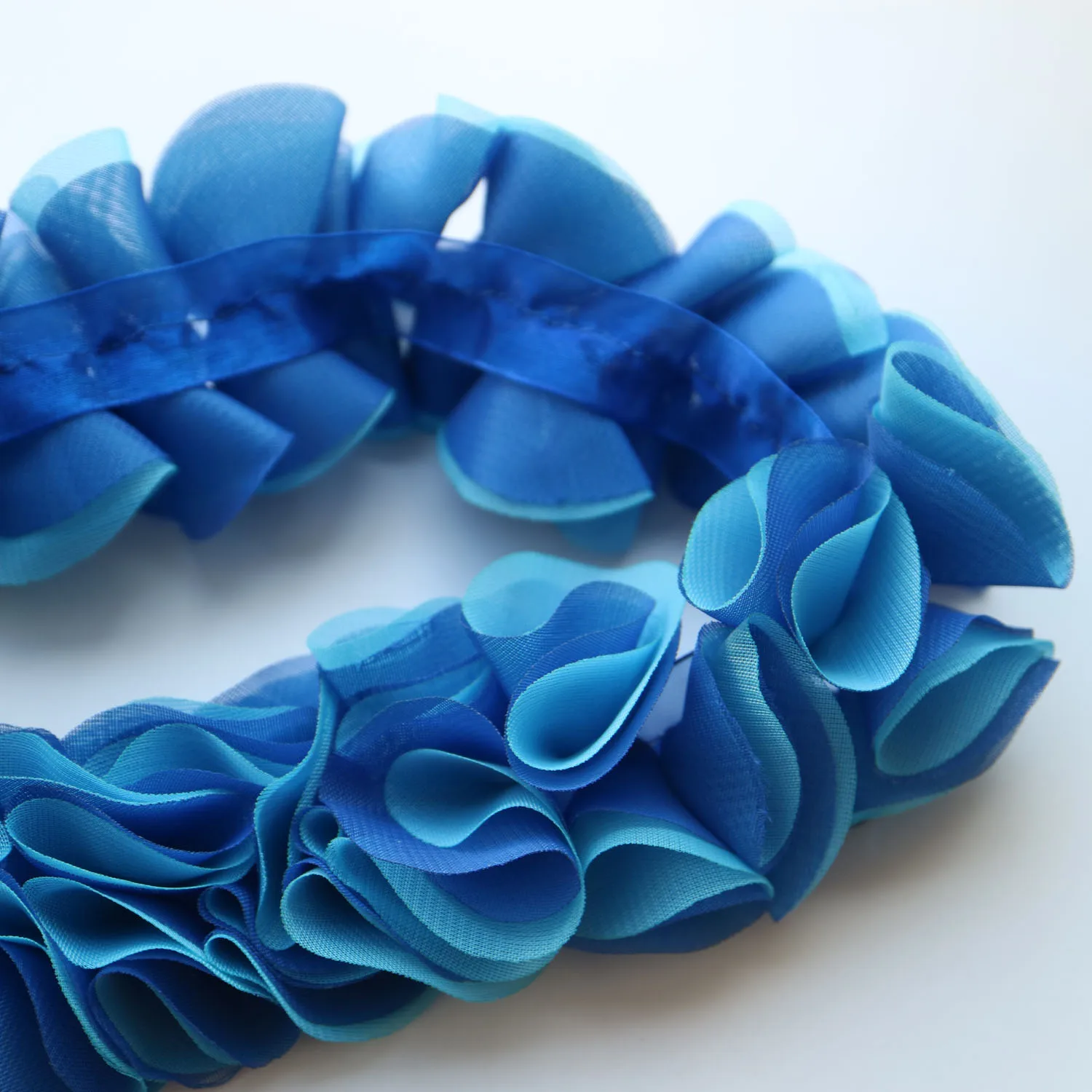 1 ярд шифоновая Цветочная кружевная отделка для одежды товары рукоделия и ленты