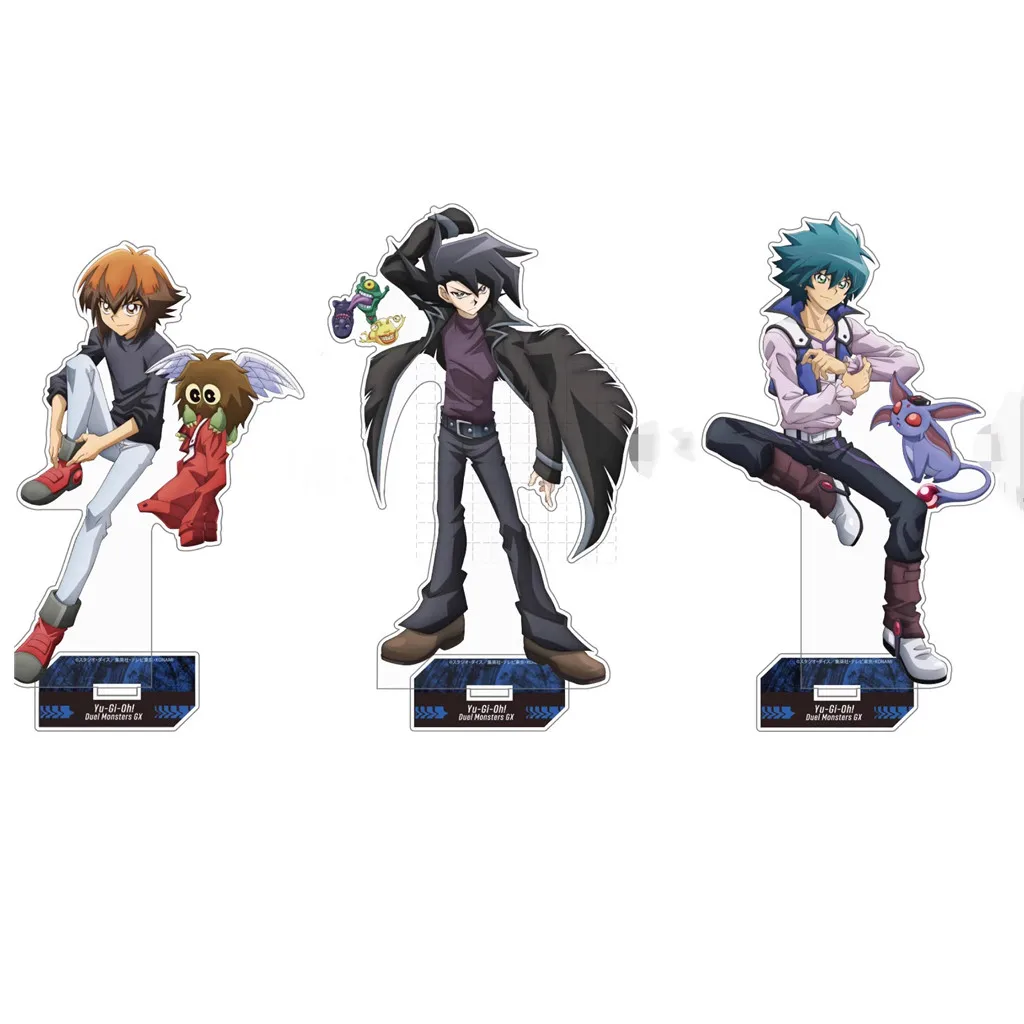 

Anime YuGiOh Yu-Gi-Oh! GX Acrylic Stand Doll Manjoume Jun Johan Anderson Yuki Judai Figure Model Plate Cosplay Toy for Gift