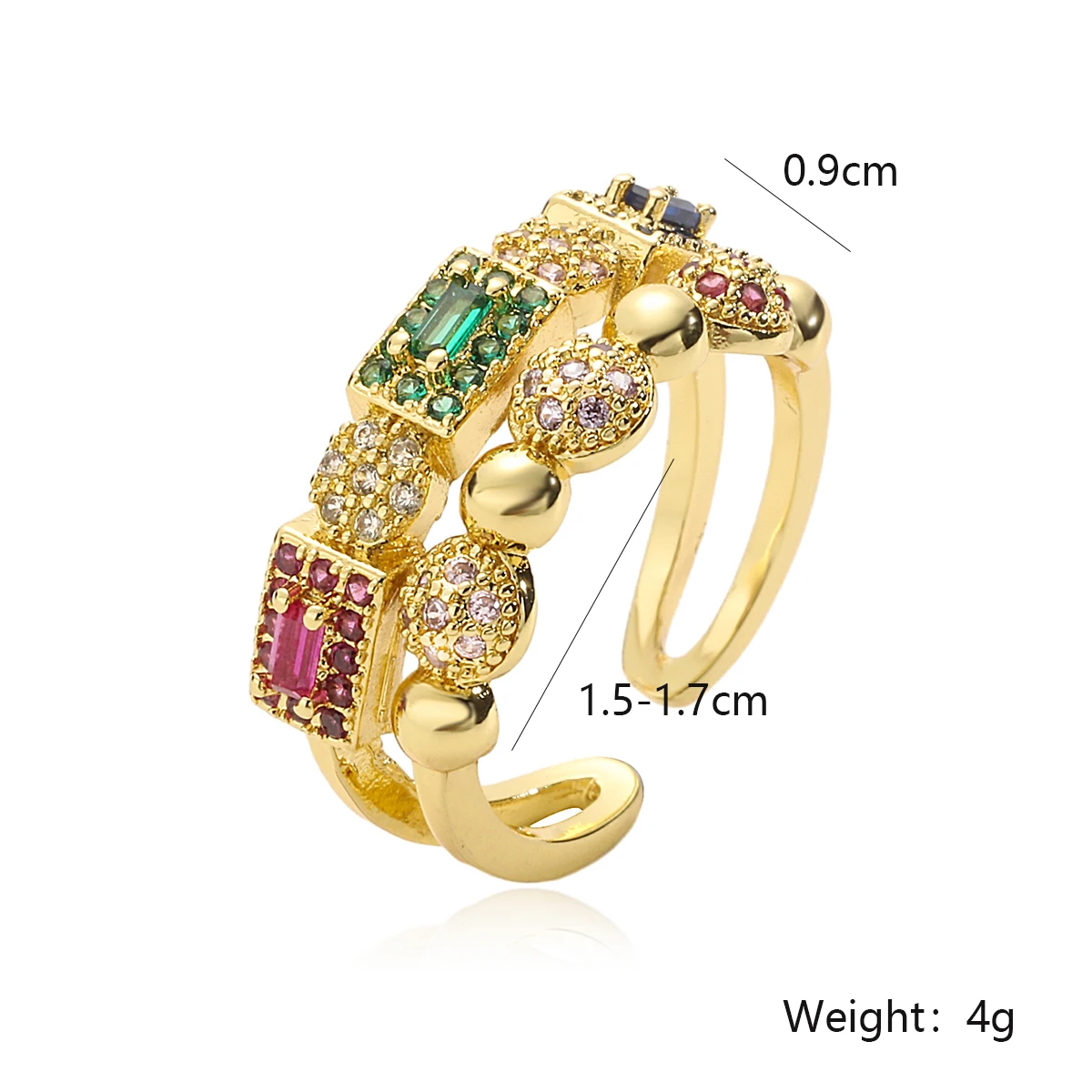 Винтажные кольца NEWBUY из циркония