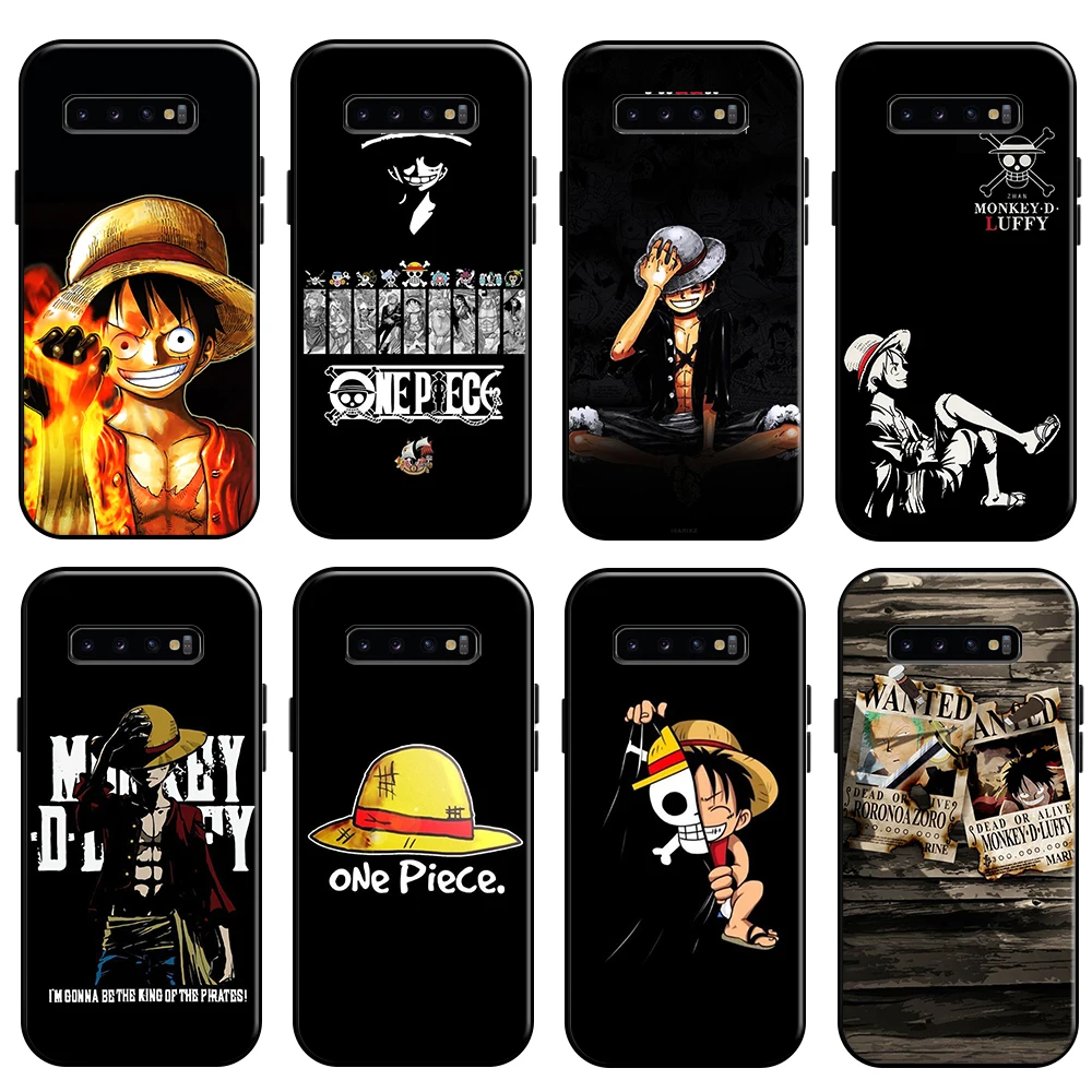 

Anime One Piece Luffy For Samsung Galaxy S10 S10E S10 Lite S9 S8 Plus Galaxy S10 5G Phone Case TPU Coque Soft Silicone Cover
