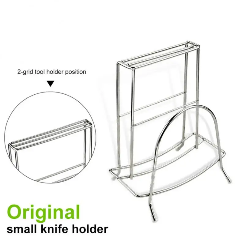 

Anti-skid Safety Kitchen Knife Storage Holder Non-magnetic Stainless Steel Stainless Steel Cutting Board Frame Tool Storage Rack