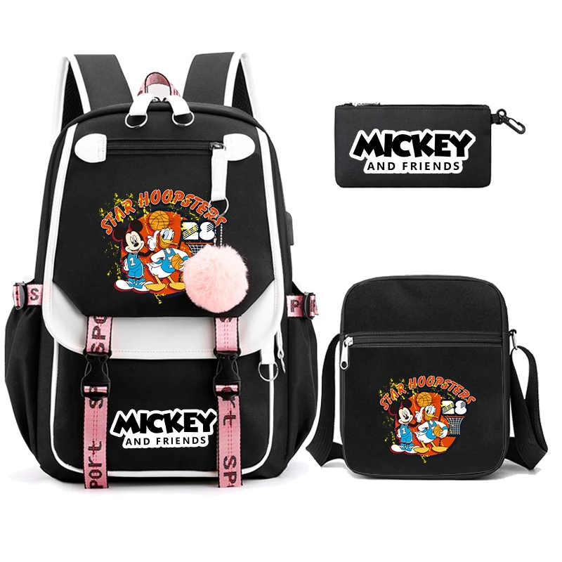 3 шт./набор холщовый рюкзак для девочек-подростков