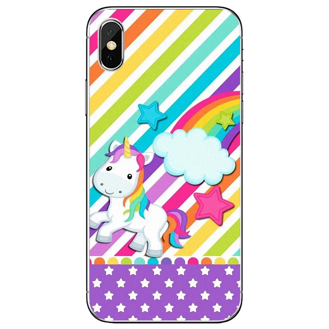 Мягкий чехол для Huawei Mate 7 8 9 10 20 30 40 P40 P50 Lite Pro Honor Y3 II 2016 Пастельная Радужная Розовая