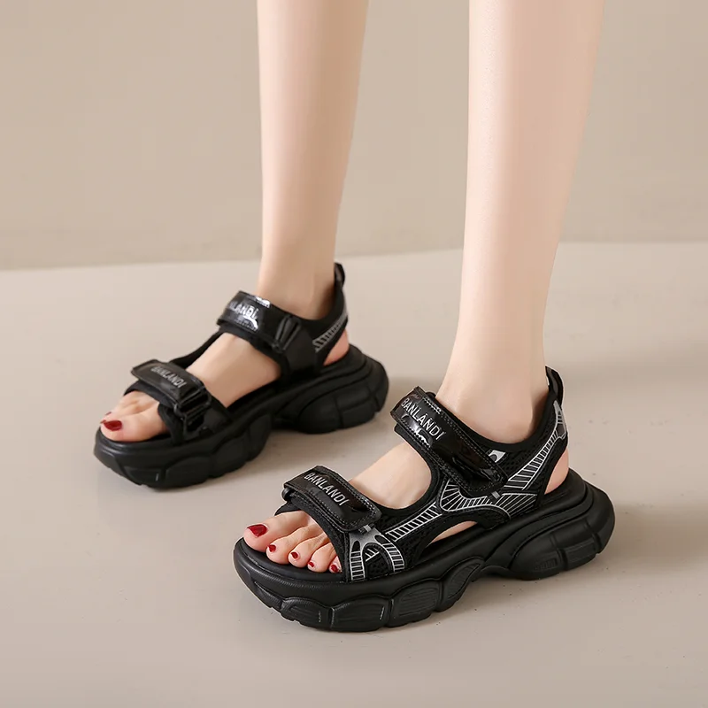 

Women's Sports Sandals 2023 Summer Female Shoes New Open Toe Platform Sandals for Women Outdoor Wedge Ladies Casual Sandalias