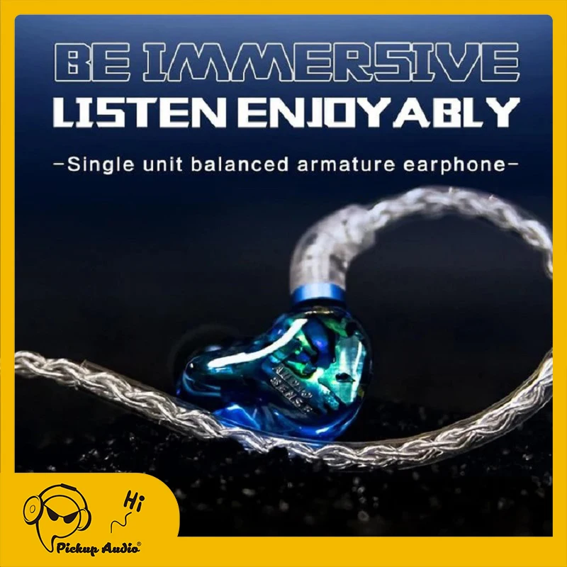 

AUDIOSENSE DT100 Knowles Single Balanced Armature Earphones IEMs