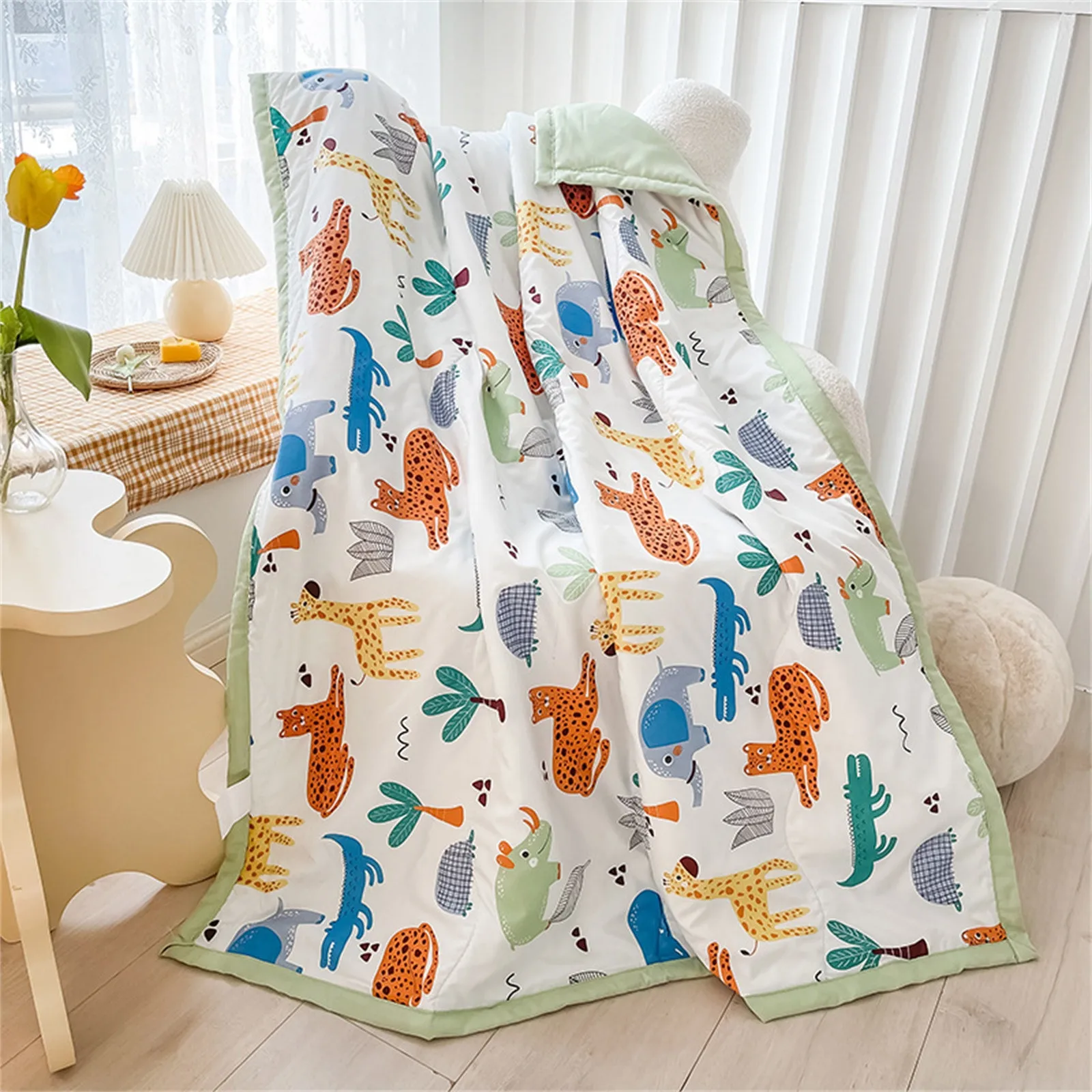 

Children's Summer Quilt Washed Cotton Summer Cool Quilt Thin Quilt Air Conditioning Quilt Blanket under 20 Blankets for Winter