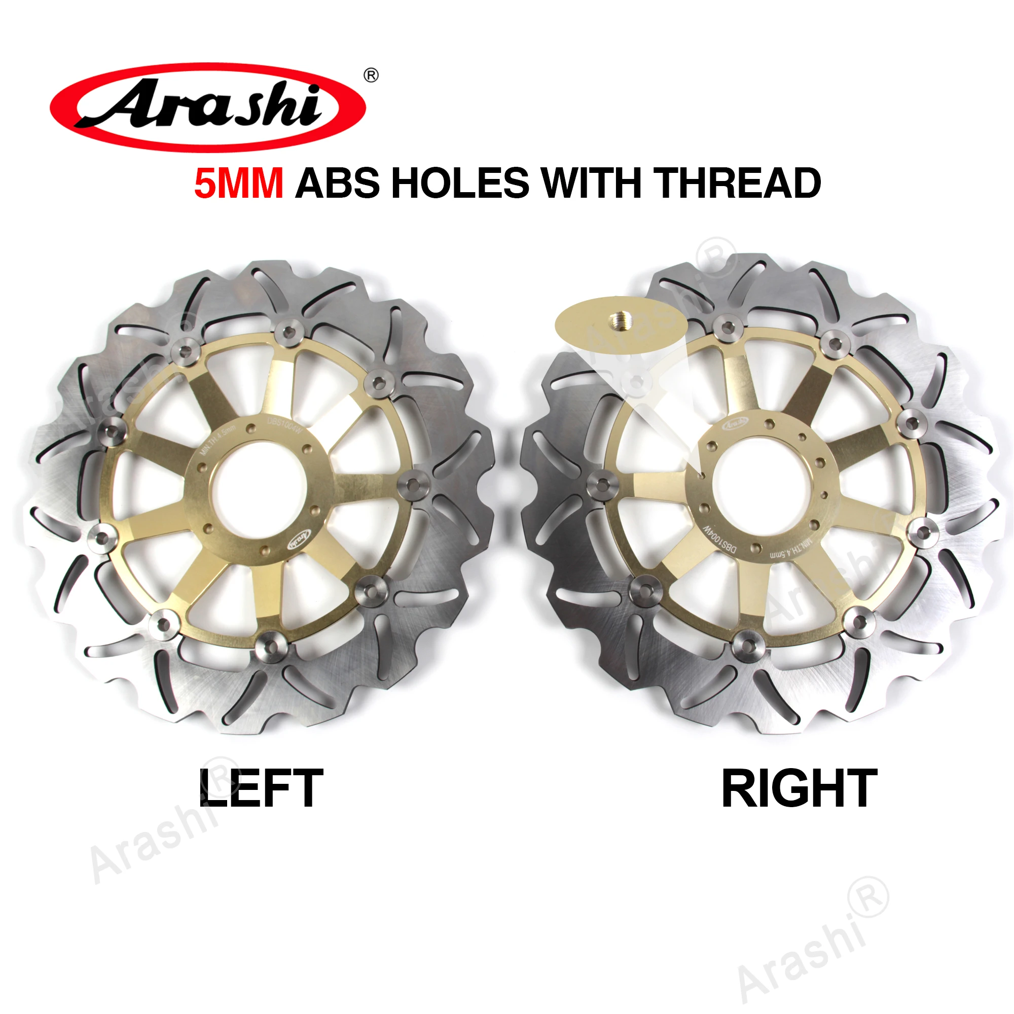 

Arashi 1 пара для HONDA GL1500 F6C VALKYRIE 1500 1997-2003 CNC передние тормозные диски 1997 1998 1999 2000 2001 2002 2003