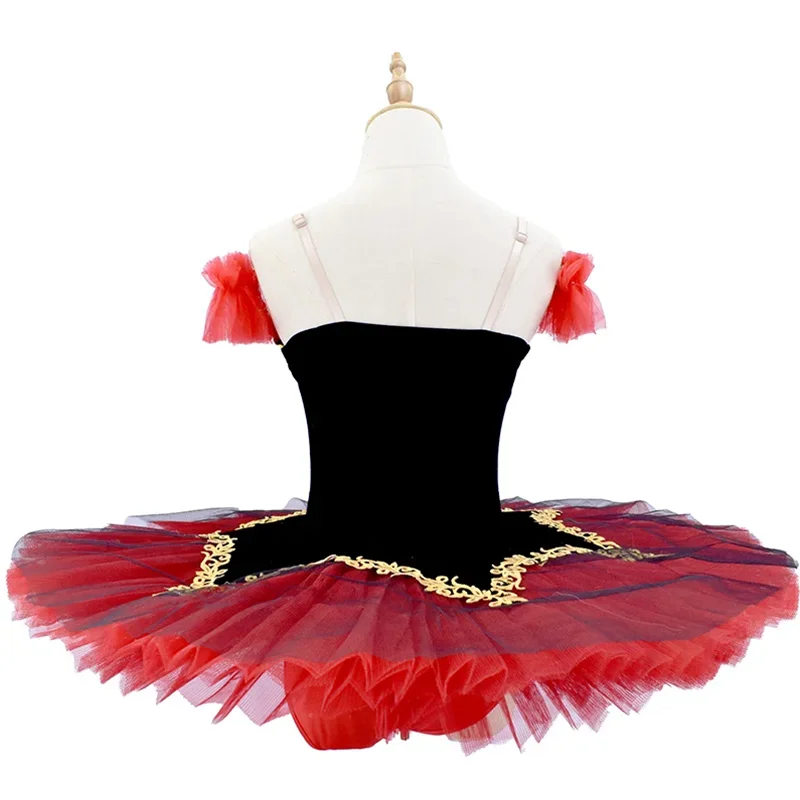 Костюм для выступления на сцене длинные платья-пачки балета красная