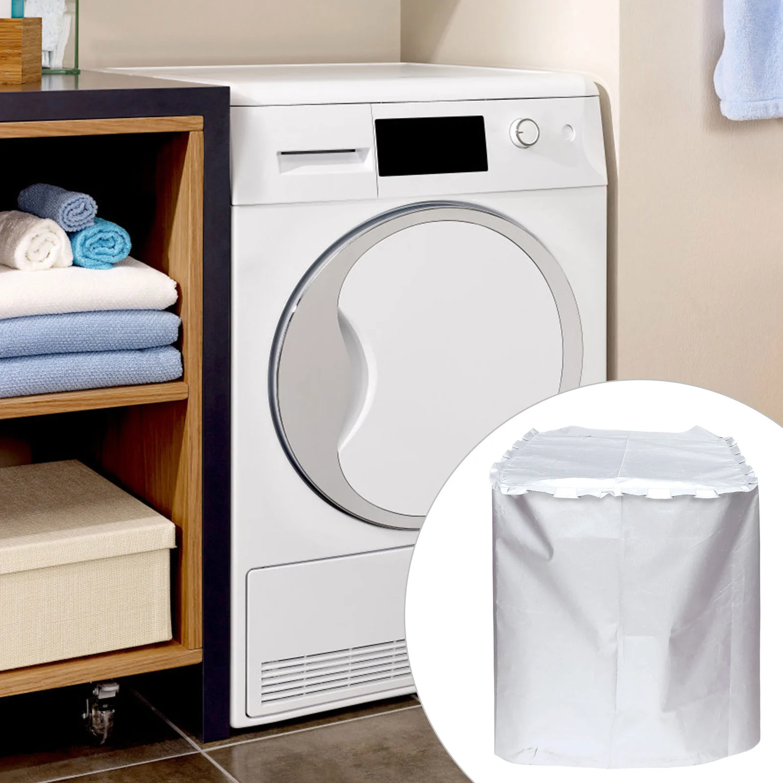 

Cover Washing Washer Machinedryerprotector Covers Load Appliance Proof Laundry Outside Theroller Practical Waterproof Cloth