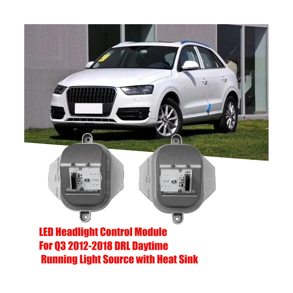 8U0941475B модуль управления для левой фары ангельские глазки Audi Q3 8U 12-18 DRL Дневной