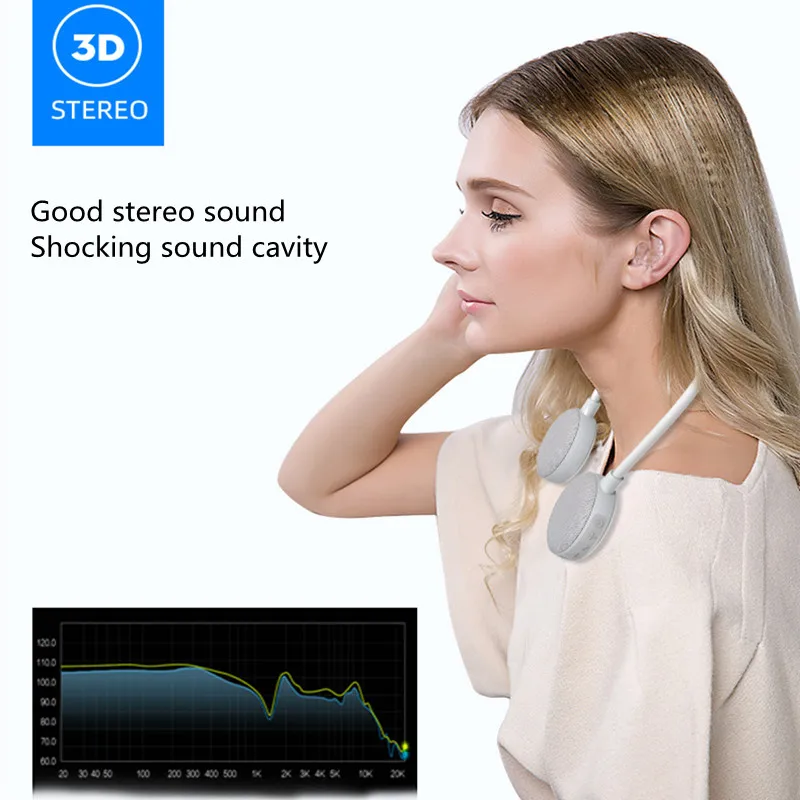 Bluetooth-динамик с креплением на шею портативный беспроводной стереозвук