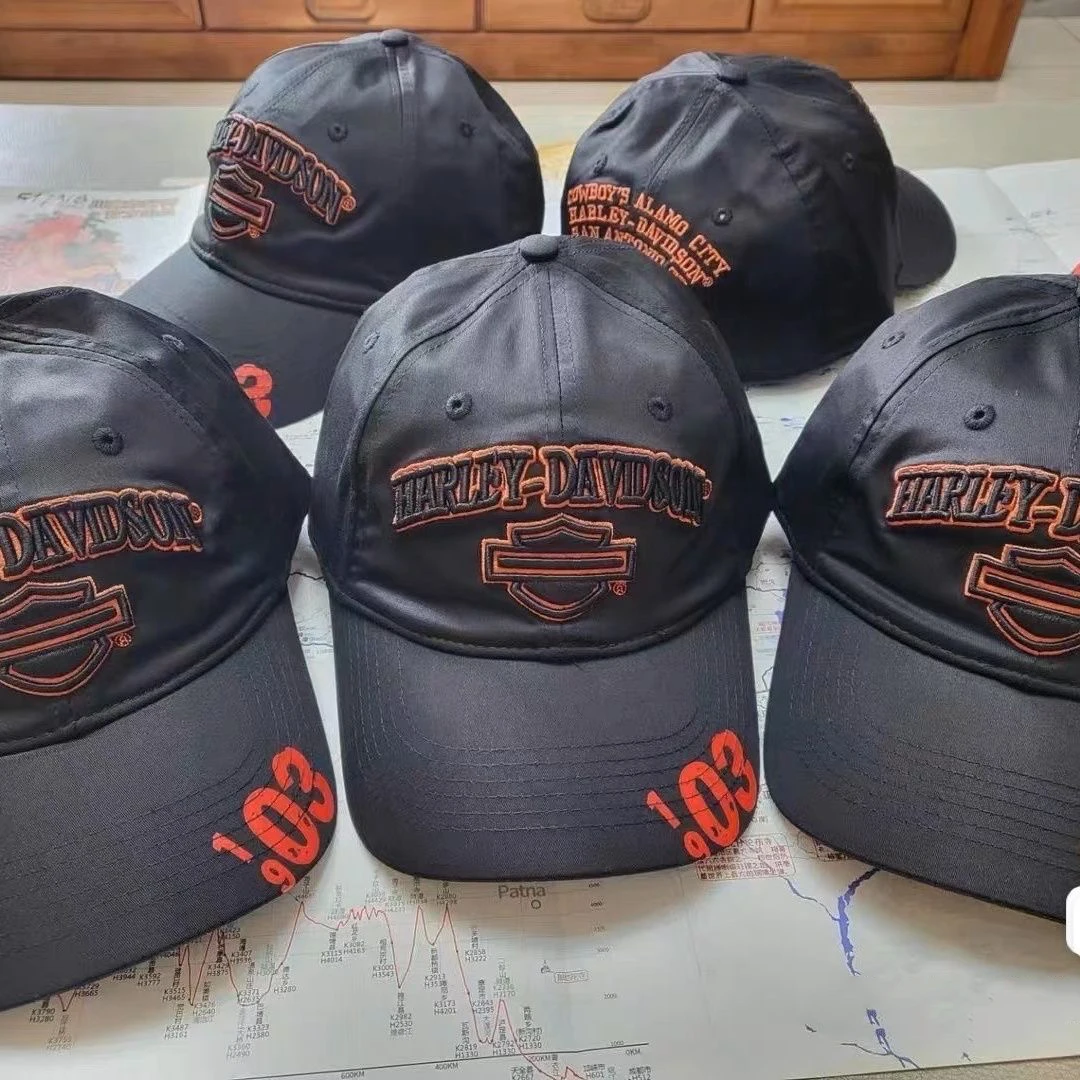 

2023 latest official flagship store free shipping embroidery Harley-Davidson curved brim hat hip-hop baseball cap sports hat
