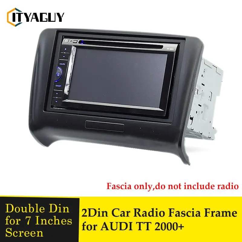 

Автомобильный радиоприемник, стерео панель с рамкой для приборной панели для Audi TT 2000 + стерео DVD-плеер, панель с лицевой панелью, комплект для...