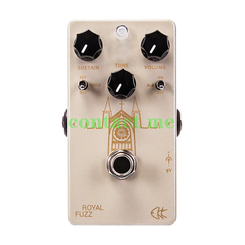 

CKK Royal Fuzz face Royal Fuzz для электрогитары сингл block, эффект искажения, функция восстановления классического звука