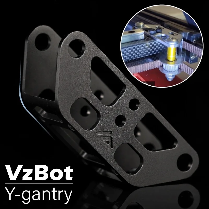

Новый Высокоточный ЧПУ VzBoT 2 шт., алюминиевый Y-образный держатель для ультра-высокоскоростного 3D-принтера VzBoT, легкий