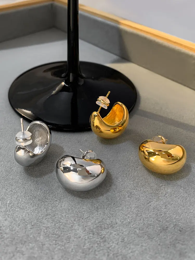 

Simple Silver-toned Waterdrop Earrings for Women Jewelry Gift Femme Cold Fashion