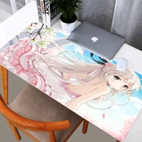 anime mouse pad kawaii cute girlotaku like table matgame fast non slip mouse accessories mousepad 40x90cm pink computer carpet