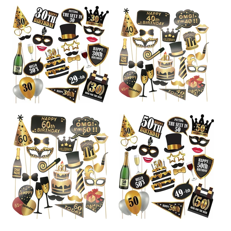 1 комплект забавный реквизит для фотосессии на день рождения взрослых 30