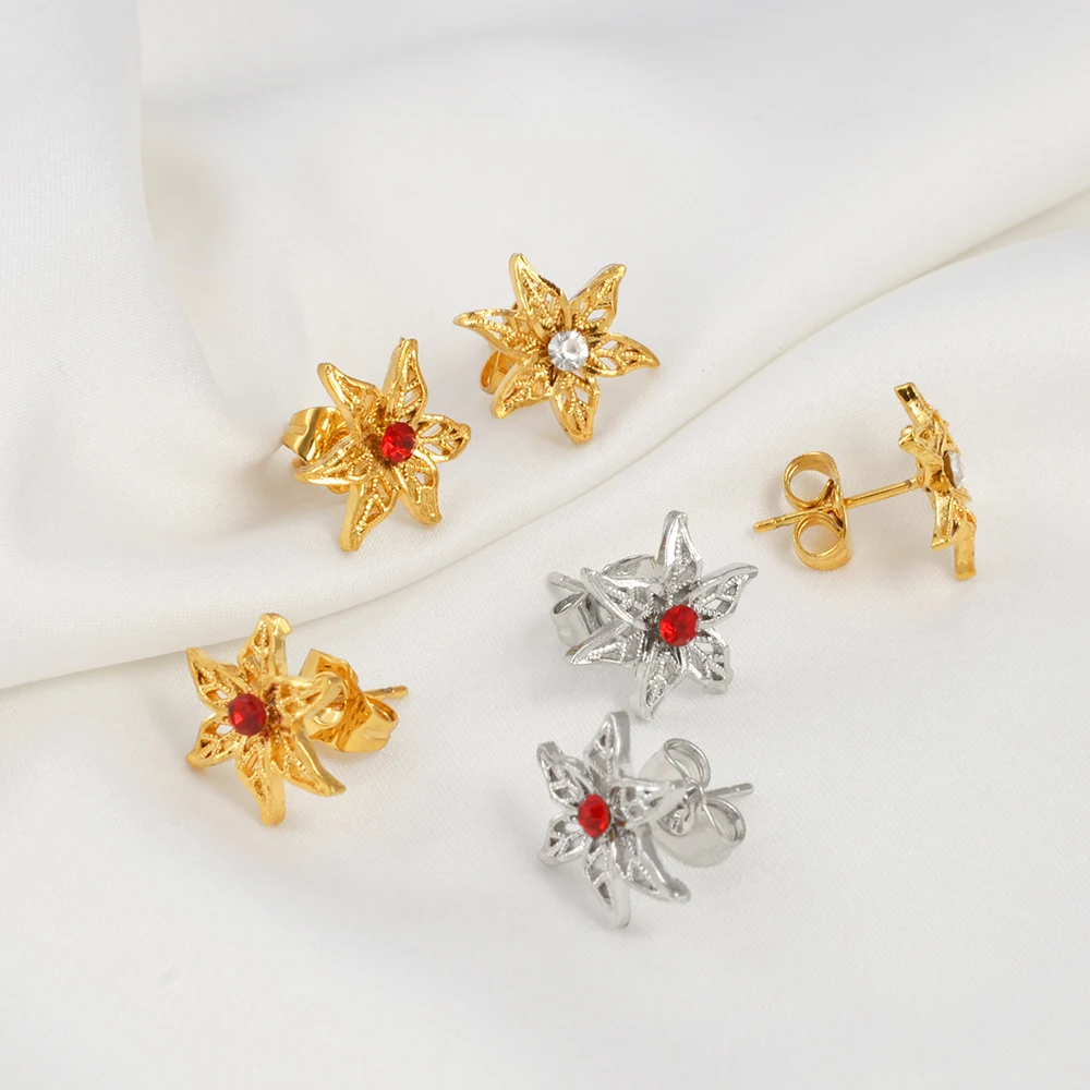 Миниатюрные серьги-гвоздики с цветами Anniyo 1 5 см африканские украшения для женщин