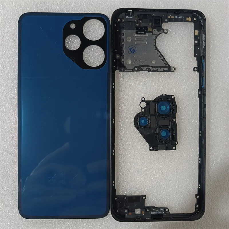 Для Xiaomi Redmi 12 4G полный корпус средняя рамка + задняя крышка аккумулятора дверь с