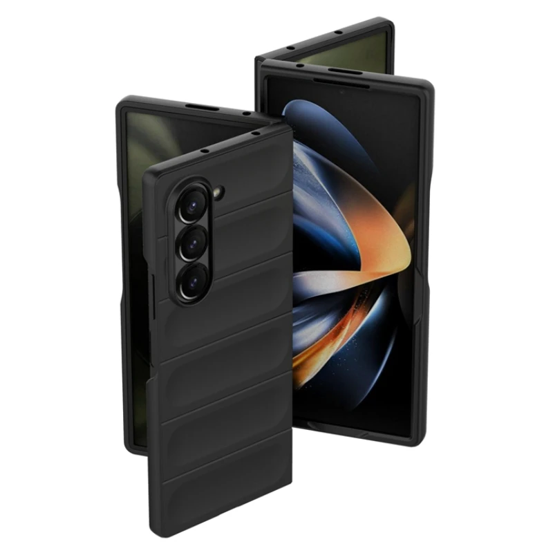 Чехол для Samsung ZFold 6 чехол Galaxy Z Fold 5 4 3 5G модный противоударный из жидкого силикона