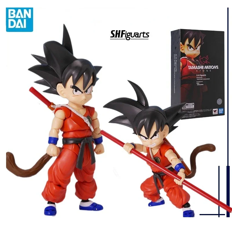 В наличии Bandai Аниме Драконий жемчуг Сон Гоку SHF TNST невинный претендентор модель