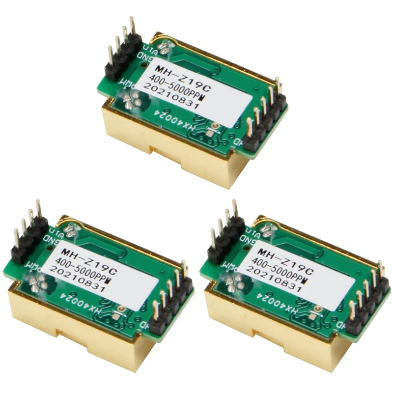 

3X MH-Z19C IR Infrared CO2 Sensor Module Carbon Dioxide Gas Sensor NDIR For CO2 Monitor 400-5000Ppm UART PWM Output