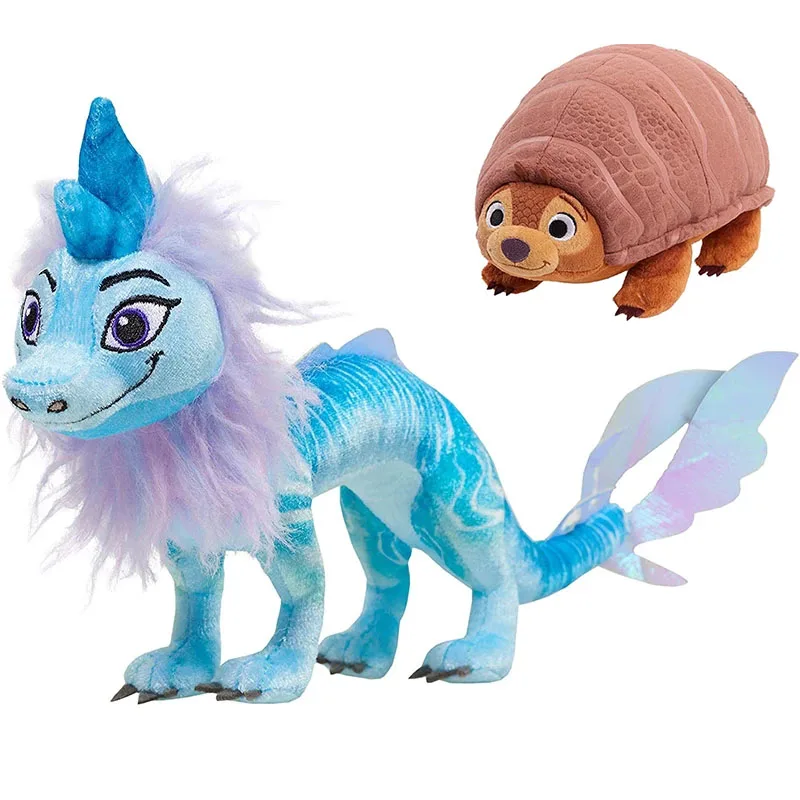 

Игрушки из мультфильма Disney, аниме Raya и последний дракон, Raya, Sisu, дракон, Dyan, Pan, Uka, обезьяна, Тук, тук, мягкие плюшевые искусственные игрушки для...
