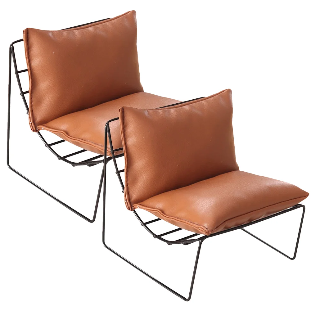 

Iron Sofa Chair Tiny House Accessories Furniture Toys Mini Model Miniature