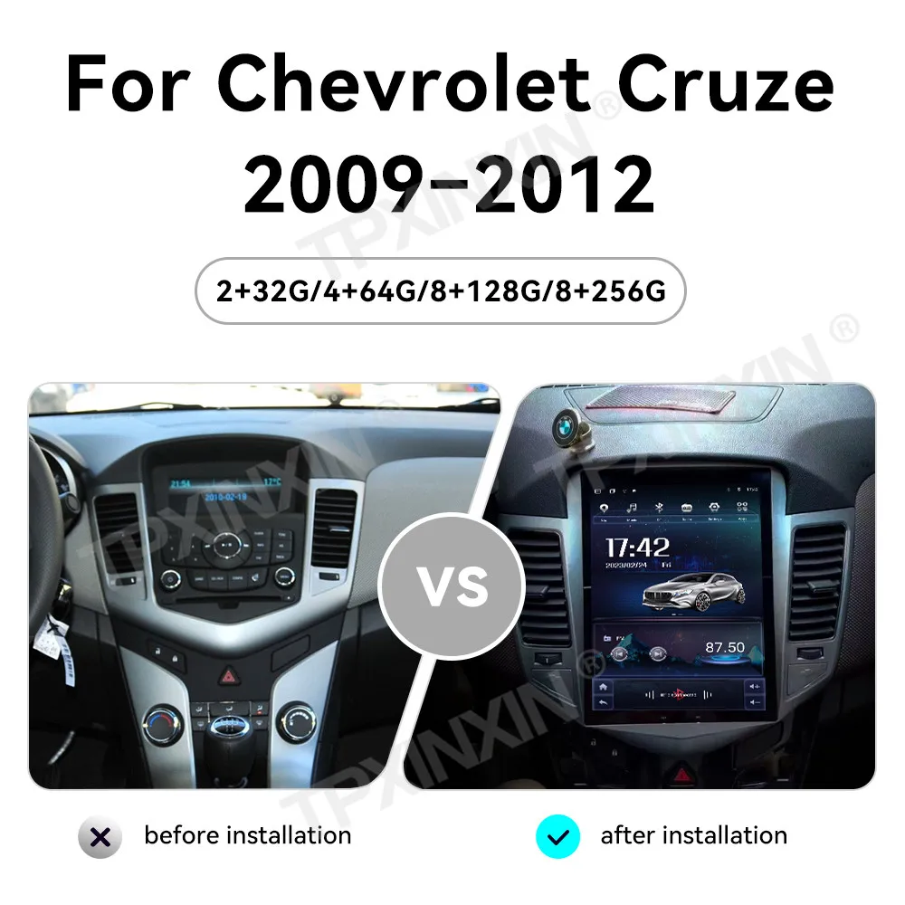Для Chevrolet Cruze 2008-2012 Android автомобильный радиоприемник мультимедийный видеоплеер