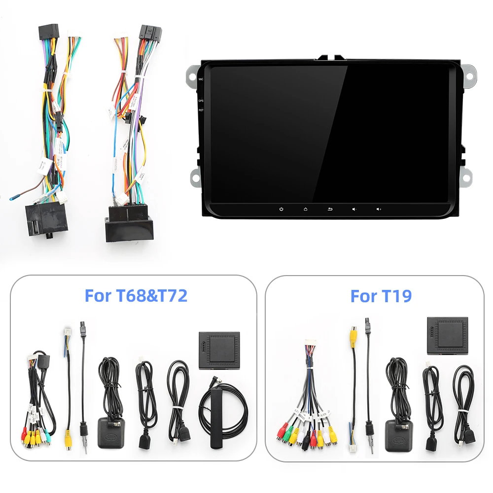 Автомобильный радиоприемник Isudar Android 10 для Volkswagen Golf POLO SKODA Fabia Octavia с Carplay Androidauto